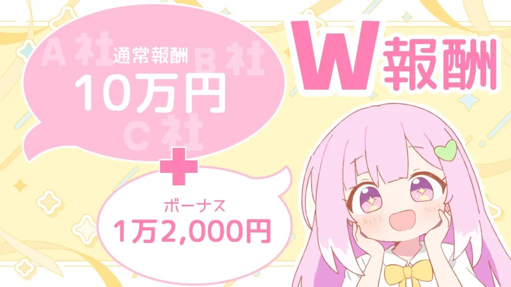 W報酬制度の例。