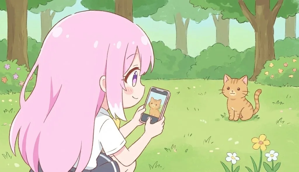 猫の写真を撮るかきばナ。