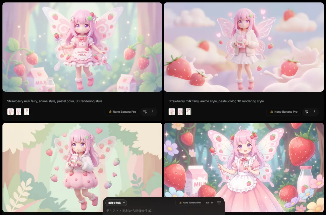 Flowでスタイル変換した画像の例。