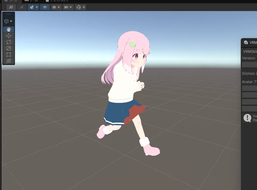 乱れたスカート