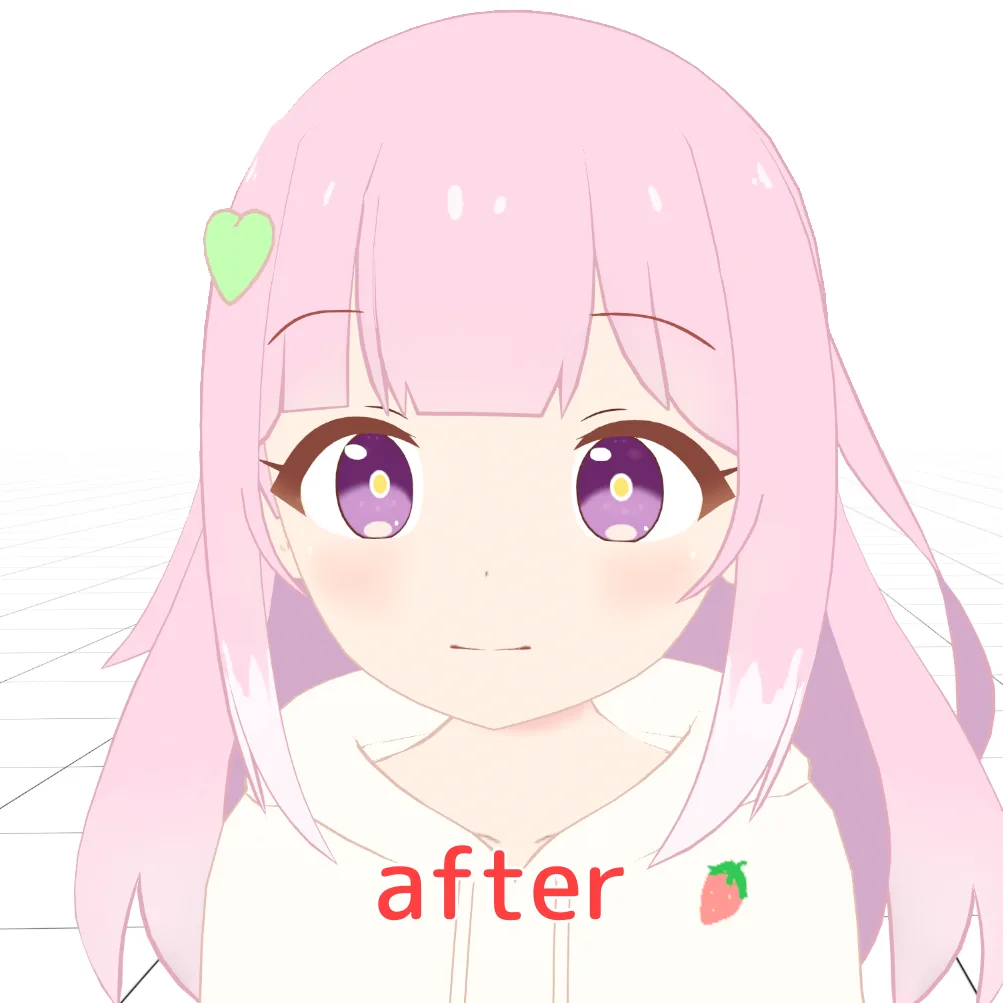 Render Resolution Multiplierを「2」にした例